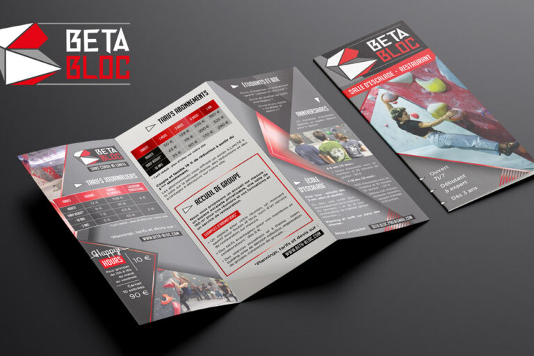 Client : Salle d'escalade Beta Bloc / Flyer